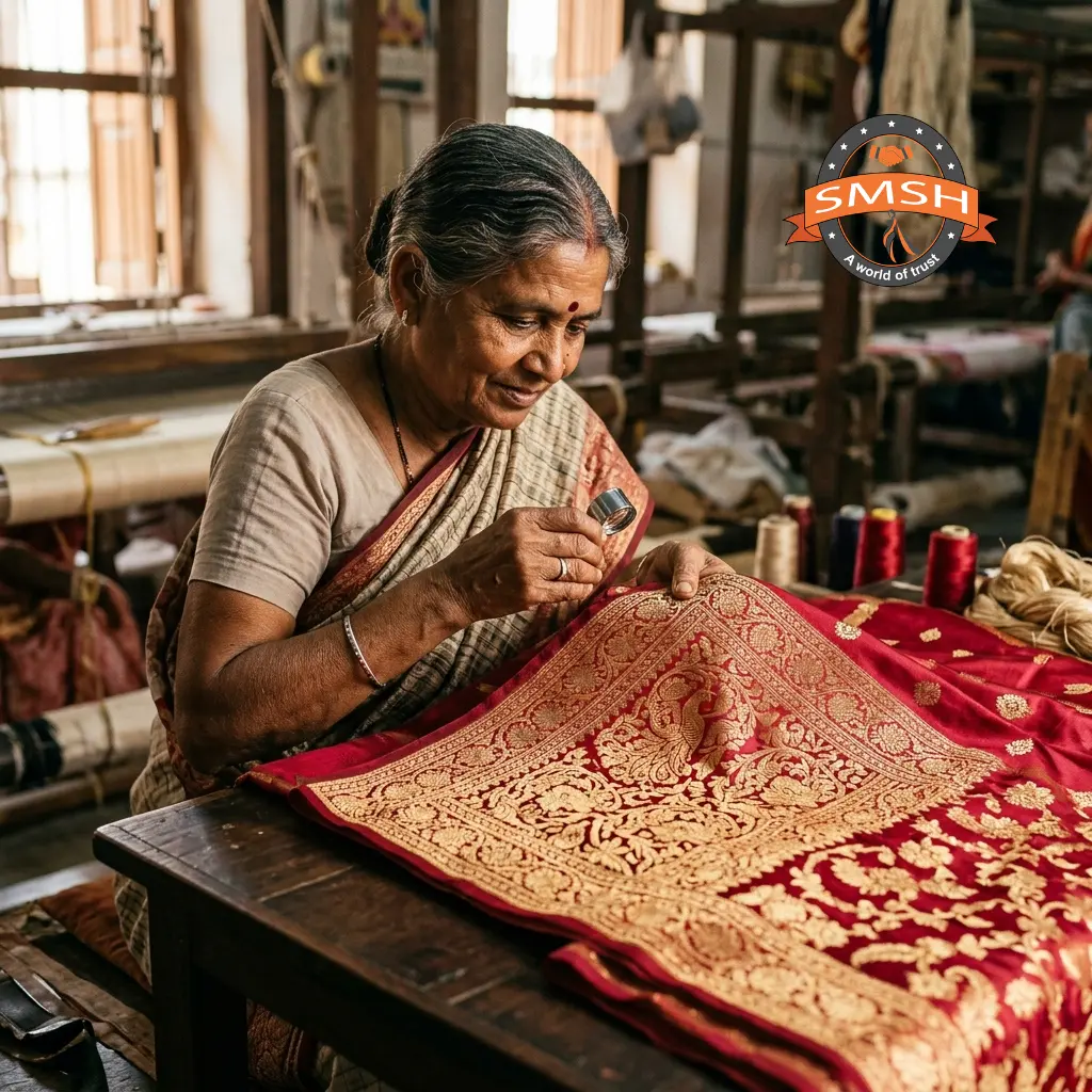 Quality inspection of finished saree